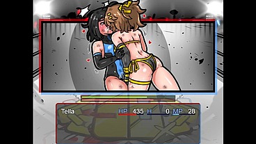 SB Catfight [ Wrestling HENTAI game ] She made her opponent skirt in a BDSM sex fight !