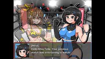 SB Catfight [ Wrestling HENTAI game ] She made her opponent skirt in a BDSM sex fight !