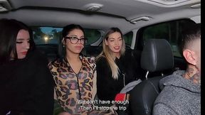 Uber Driver nails three sexy girls in the ass and gets charged for the ride