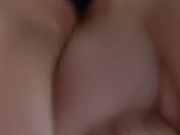 Spun bi husband gapes own ass with thick dildo