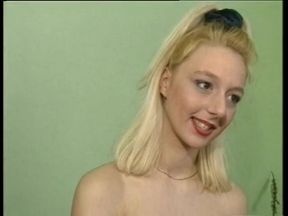 Beautiful blonde blowing cock and getting banged