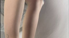 A Shoejob and Giantess Experience in Bugatti Pumps - Tramplegirl in Nylons and Black Heels tramples her slaves cock - POV and Giantess fetish, High Heel fetish, CBT and Cock trampling, Handjob and shoefetish - sideview - 4k