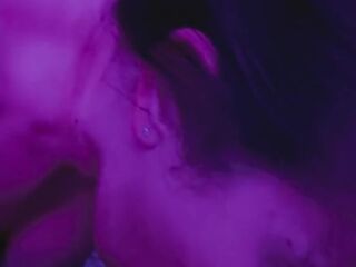 Licking the cum off his impure hard schlong