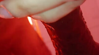 Intensive Nahaufnahme-Masturbationssession mit einem sexy kolumbianischen Hengst