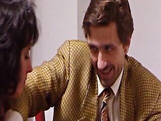 Sexually excited German wife gets her butt banged on the table