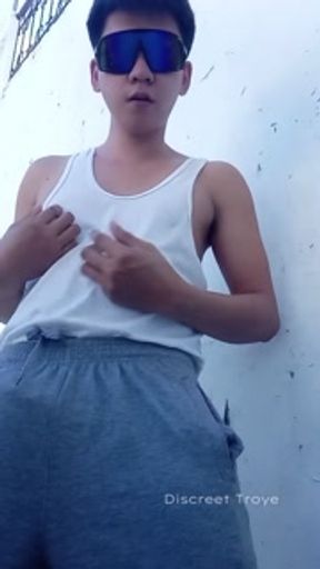 Hot Pinoy Daks Jakol Outdoor | Veiny Pierced Cock