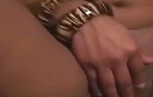 Ebony couple riding act