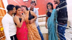 Indian Asian Desi Four Couple Party Foursome Gangbang Ultimate Hardcore Sex Fucking Video
