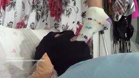 BIANCA DEMARCHI FOOT DOMINATING MALE SLAVE