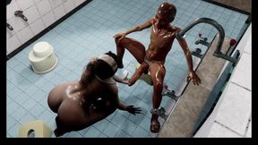 3D BBW Mature MILF Teasing the Old Big Dick to Fuck Her Wet Pussy