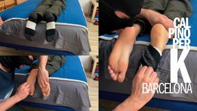 K worships and tickles me