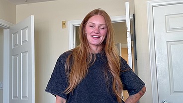 Sexy Redhead With A Perfect Body Fucks And Sucks Huge Cock