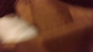 Having fun in motel with window open