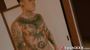 ”Kinky Javanese Yoshi Kawasaki sneaks to tug his dick on camera”