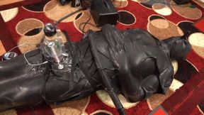 Latex Vac Bag &amp; Electro Venus 2000 Milking in The Dungeon of Lady Diva Cane