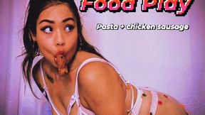 Pasta and Chicken Sausage ASMR