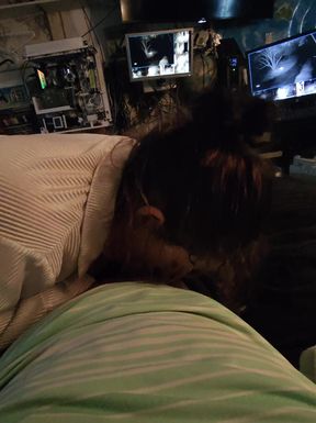 Girlfriend blows ex for fun