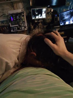 Girlfriend blows ex for fun
