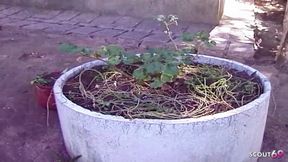 BBC Has Outdoor Sex with an Interracial Blonde with Big Tits a Trans Woman