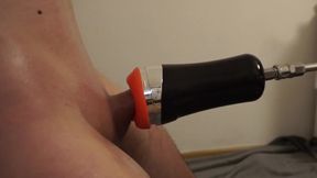 Cock milking machine sucks him out