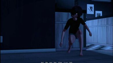 Chica femboy haciendo travesuras en su cuarto solita