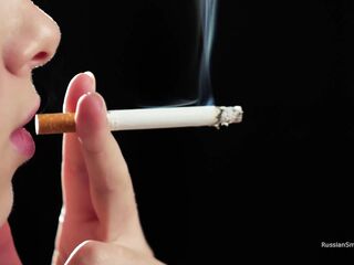 Ultra HD Russian Cutie Smokin' Cigarette Seaside
