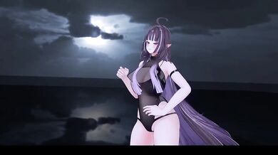 Elf Vtuber Strips Naked in R18 MMD Melt Your Brain Hentai