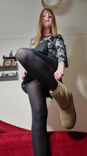 Uggs & Worn Sweaty Tights