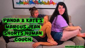Panda and Kate Austen's Marcus Jean Shorts Human Couch!