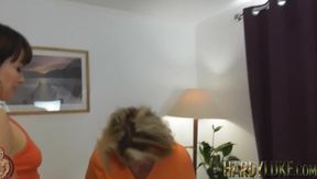 Teen babe Lucy Love hot threesome with Mr and Mrs creampie