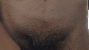 Amateur babe jacks off to giant black cock