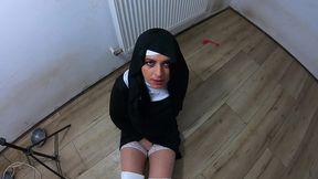 slutty nun have an orgasm with squirt after being fucked ep 250