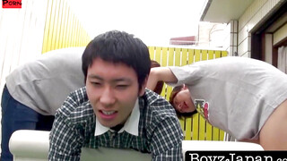 Japanese Homos Desperate Mouth Service  Young Jap Gets Facial From Dick