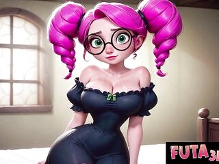 Delightsome Hottie Ravaged by Biggest Futanari Monster Wang