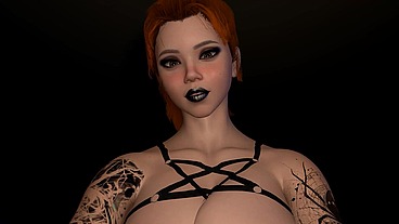 Fucking a Goth Redhead Girl in POV
