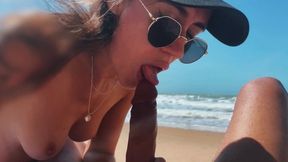 Teen Girl On A Wild Nudist Beach Jerks Off, Sucks Dick, Shows Legs Public Outdoor, Blowjob