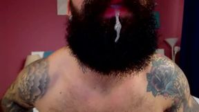 Hairy Tattooed Jason Star Moans Loudly from Vibrator in Ass