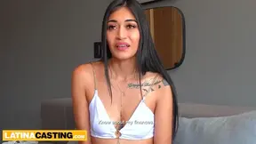 Seductive Brunette in Lingerie Sucks a Beefy Cock Before Riding It Hard