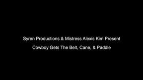 Cowboy Gets The Belt, Cane, And Paddle (720p)
