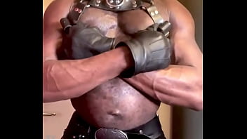 Seven Minutes of Leather Filthy Hot Solo Nipple Play
