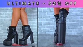 Dancing On His Cock & Balls In My Monster Platform Boots - Ultimate Cam - 1107ULTIMATE