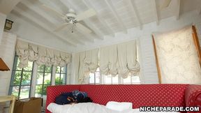 niche parade - kawaii k-pop couch surfer milcah halili getting her asian anus pounded by enthusiastic american #anal