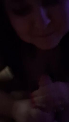 Teasing his dick