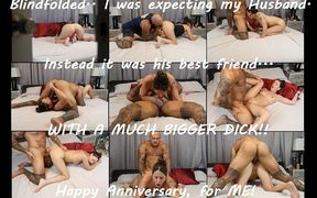 Husband&#039;s Friend Surprises Me While I&#039;m Blindfolded