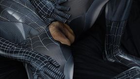 Again Cosplay Spiderman, Even in Entot It Runs Out Until Crot Inside