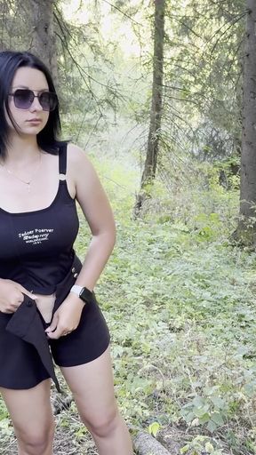 Public Pissing Compilation in Nature! Traveling by Car! POV!