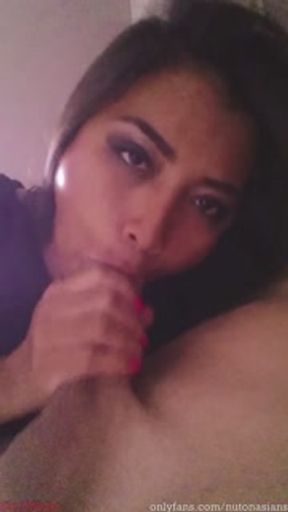 Small Asian sucking BIG cock compilation