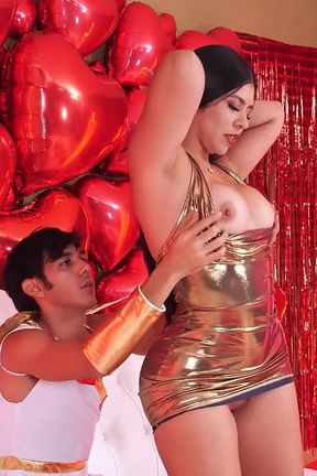 Cupid on Valentine&#039;s Day. Elizabeth Marquez