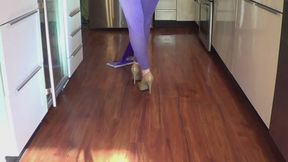 Flirty Feet - Washing the floor in high heels