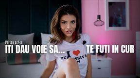 N-o meriti dar iti dau voie... sa te futi in cur